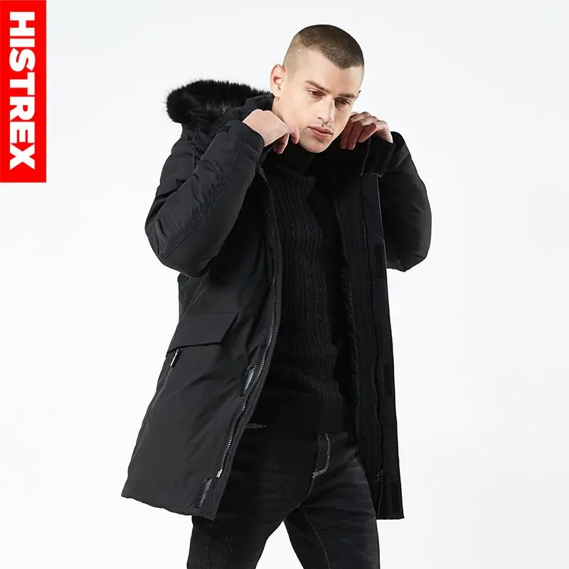 mens long jacket with fur hood