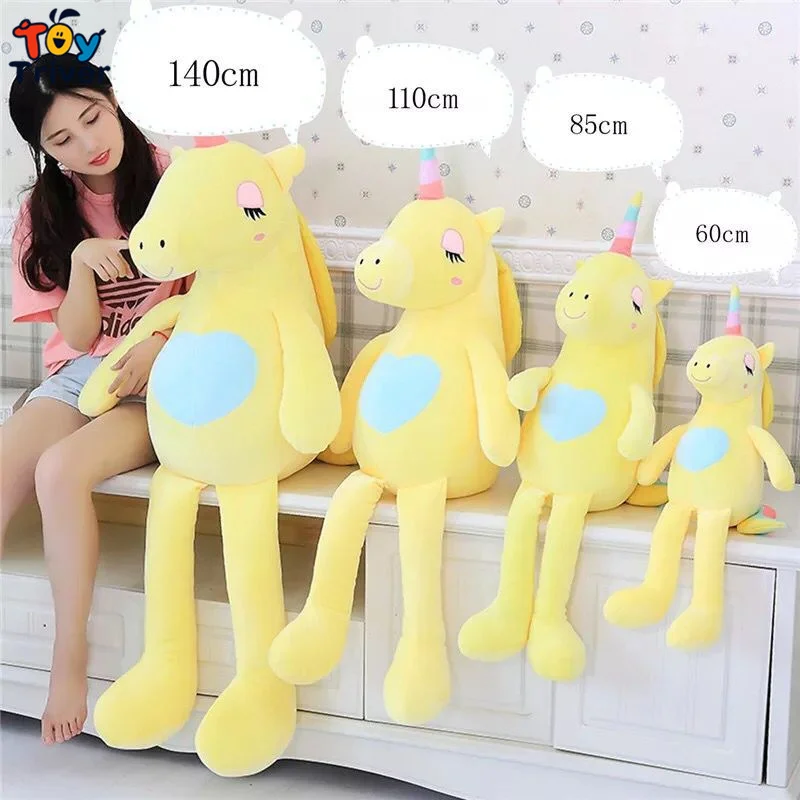 85 см Плюшевый единорог лошадь игрушка чучело для маленьких детей подарок для девочек детские успокаивающие игрушки диван подушки подушк