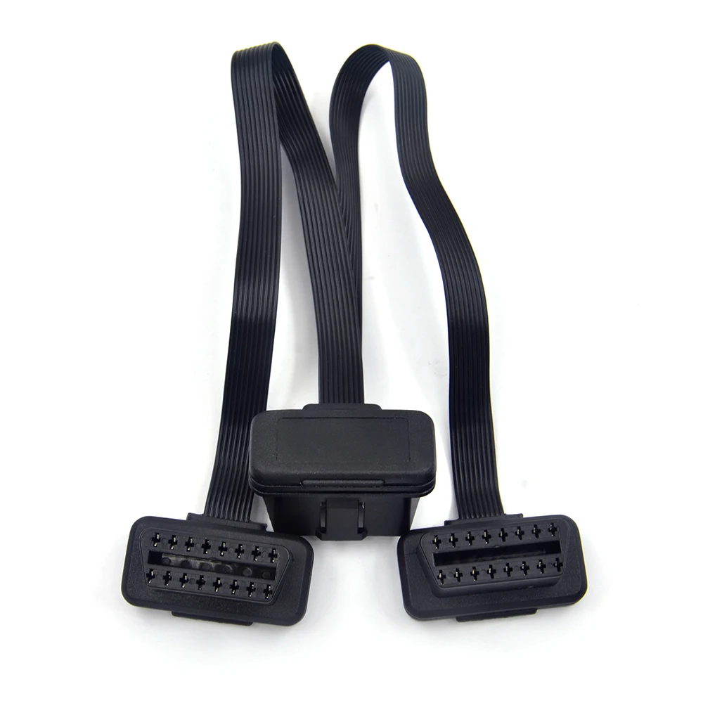 16pin obd2 разъем OBD2 OBD 2 16Pin женский угловой гнездо для провода &quotМама&quot obd ii адаптер
