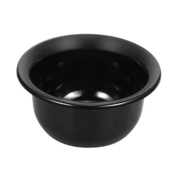 

1pc Black Plastic Shaving Bowl Barber Beard Razor Cup For Shave Brush Male Face Cleaning Soap Mug Tool
