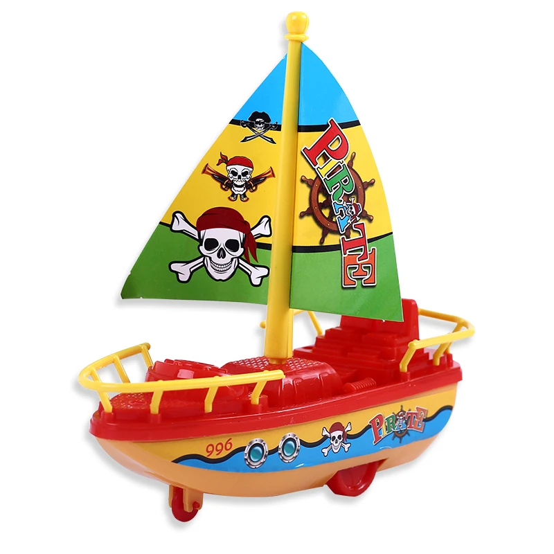 Modelo do navio barco brinquedo veículo um pcs puxar corda em movimento ...