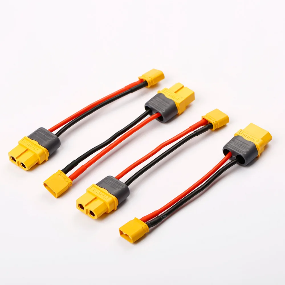

4pcs/lot 10cm XT60 Female Plug to XT30 Male Plug Cable Adapter Connector for FPV Battery Charging Spare Parts RC Model