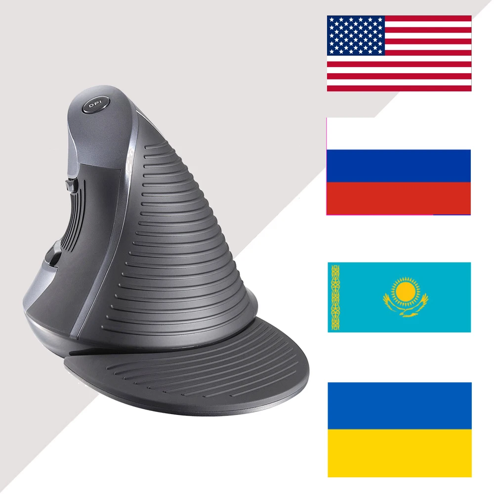 

RS USB Wired Vertical Mouse Vertical Game Wired Game 6 Button Optical Computer Vertical Mouse Adjustable LED Mouse Game