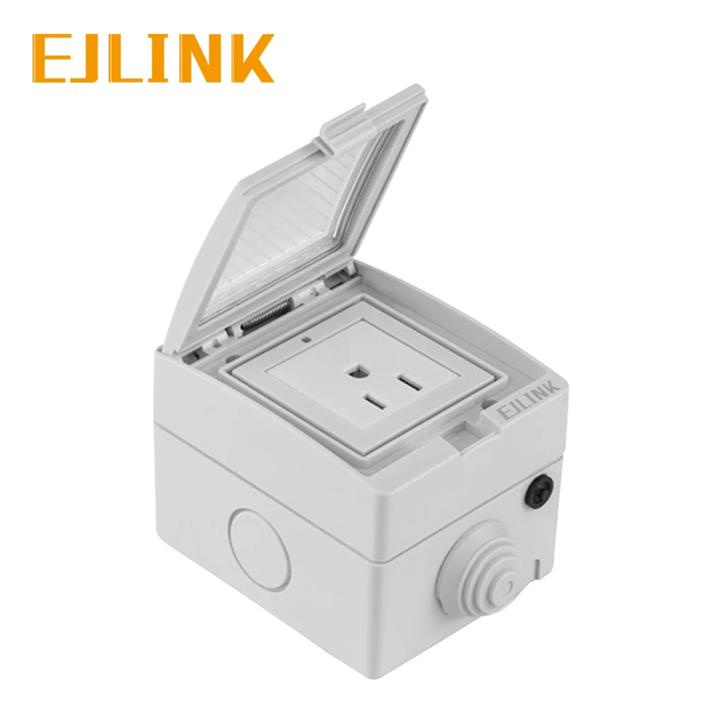 EJLINK Wifi штепсельная розетка IP55 Водонепроницаемый умная Ewelink дистанционного