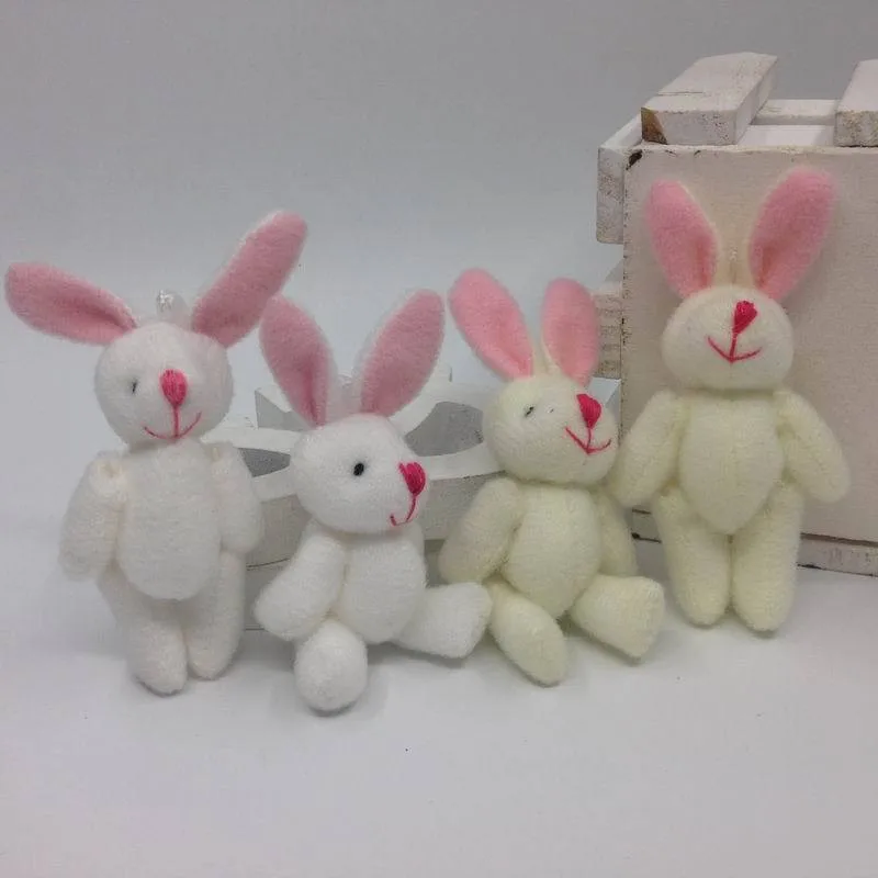 Милые мини-соединение кролик Мультяшные плюшевые игрушки кролик куклы DIY кролики Свадебная вечеринка кукла-букет 6 см 50 шт./партия