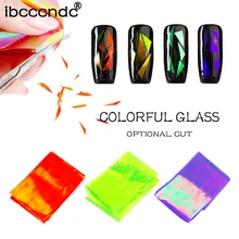 20 шт./компл. звездное небо фон для ногтей, ногтевое искусство, переводные наклейки на ногти, сломанный Стекло Красота ногтя украшения для кончиков ногтей маникюрные инструменты