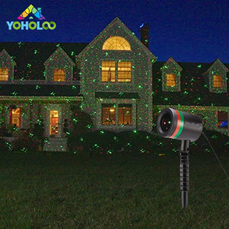 Christmas Star Laser Projector Shower Light LED Motion Landscape Lamp wv 