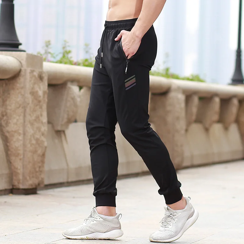 Mens Sport Pants Summer Breathable Quick Dry Fitness Workout Running ...