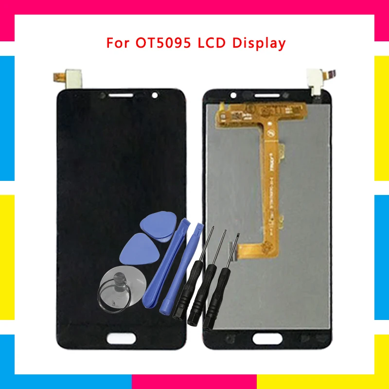 

LCD Display Screen With Touch Screen Digitizer Assembly For Alcatel One Touch Pop 4S 5095 OT5095 5095B Replacement