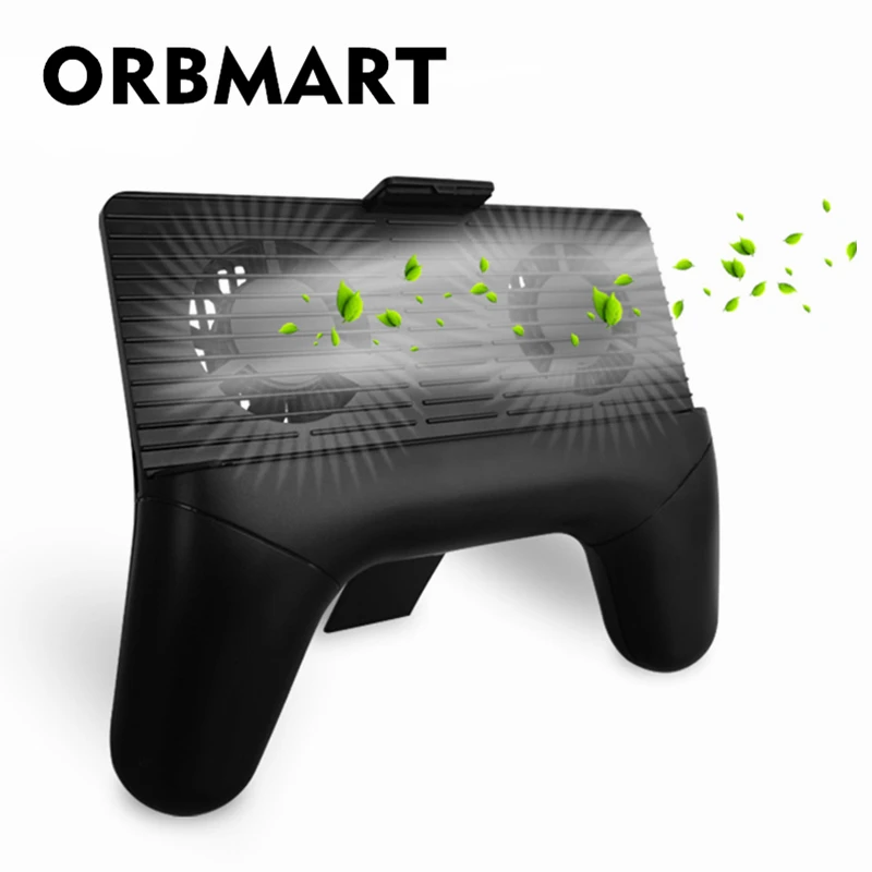

ORBMART 3 in 1 Multifunction Mobile Phone Radiator Game Controller Cooling Fan Holder Support Stand Power Bank For 4-6 inch