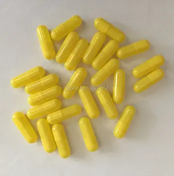

(10,000pcs/pack) 00# yellow/yellow color gelatin medicine capsule,empty capsule---caps and bodies separated