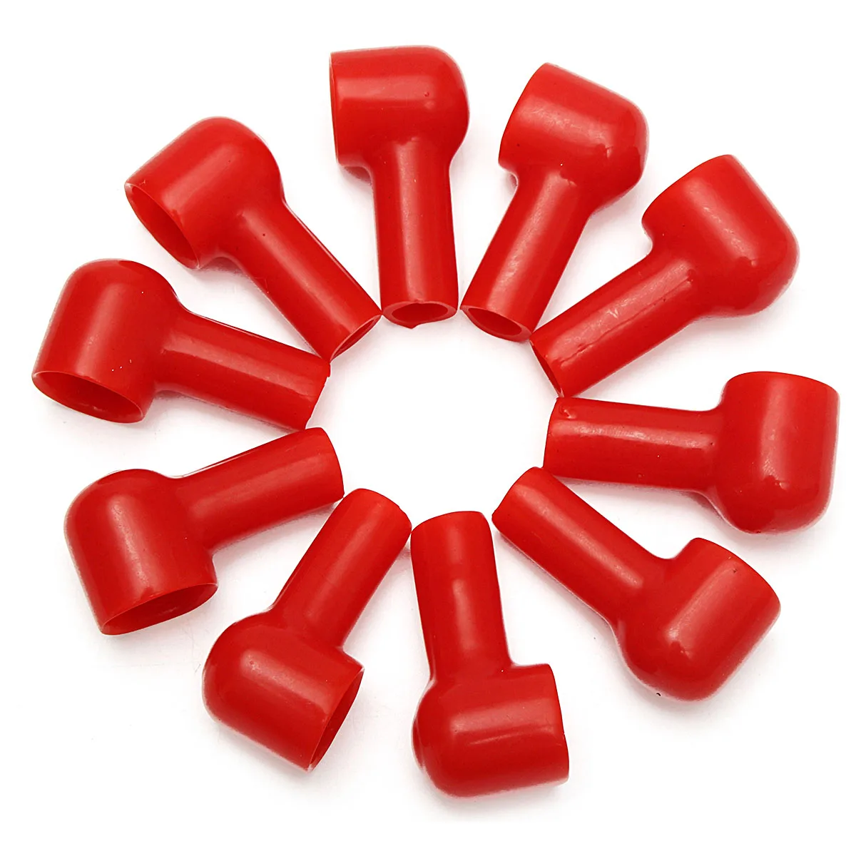 20Pcs Red Soft Plastic Battery Terminal Boots Insulating Protector Covers