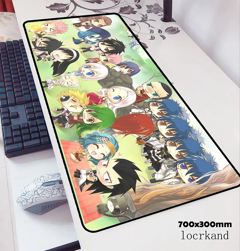  fairy tail mouse pad 70x30cm gaming mousepad anime gel office notbook desk mat Customized padmouse 