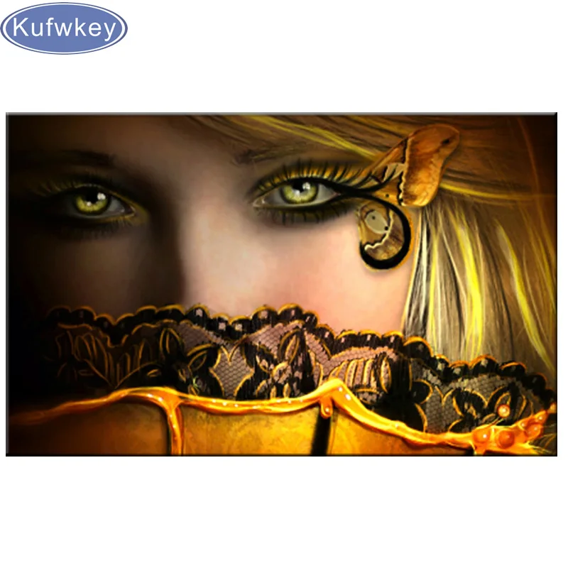 

diy Diamond Painting butterfly fairy mask girl DIY 3D Diamond Embroidery cross stitch crafts gift Full Rhinestones