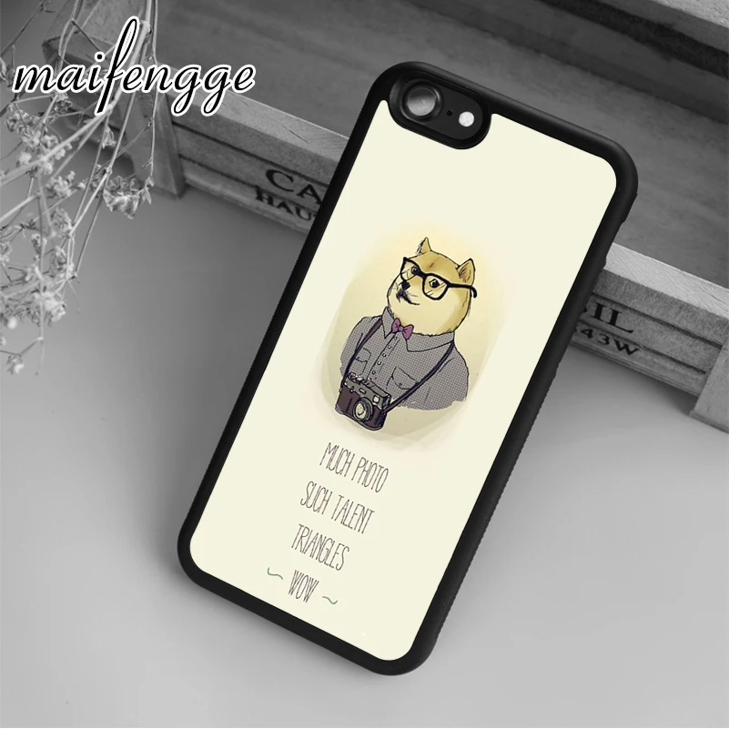 Maifengge Doge чехол для iPhone 5 6 6s 7 8 plus X XR XS max 11 12 Pro Samsung Galaxy S7edge S8 S9 S10 | Мобильные телефоны