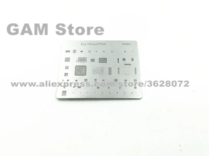 Для iPhone 7 Plus P BGA Stencil A10 CPU RAM Wifi Nand Flash Baseband усилитель мощности аудио IC Reball Pin прямой