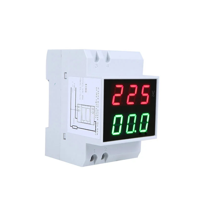 Цифровой вольтметр Амперметр AC80 300V 0 2 99 9a тестер с двойным дисплеем светодиодный