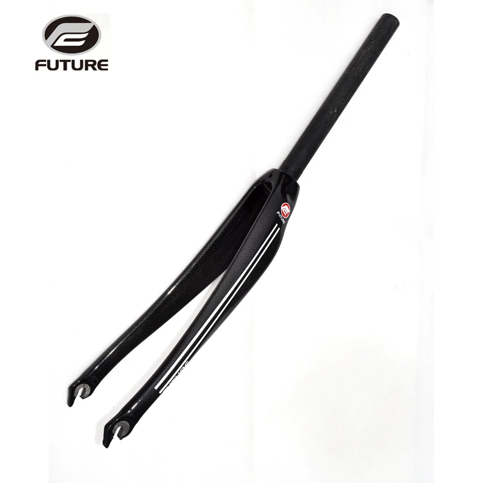 FUTURE 3K gloss full carbon fiber fork road bicycle front bike parts for700C Highway tire Straight tube diameter 28.6mm B | Спорт и