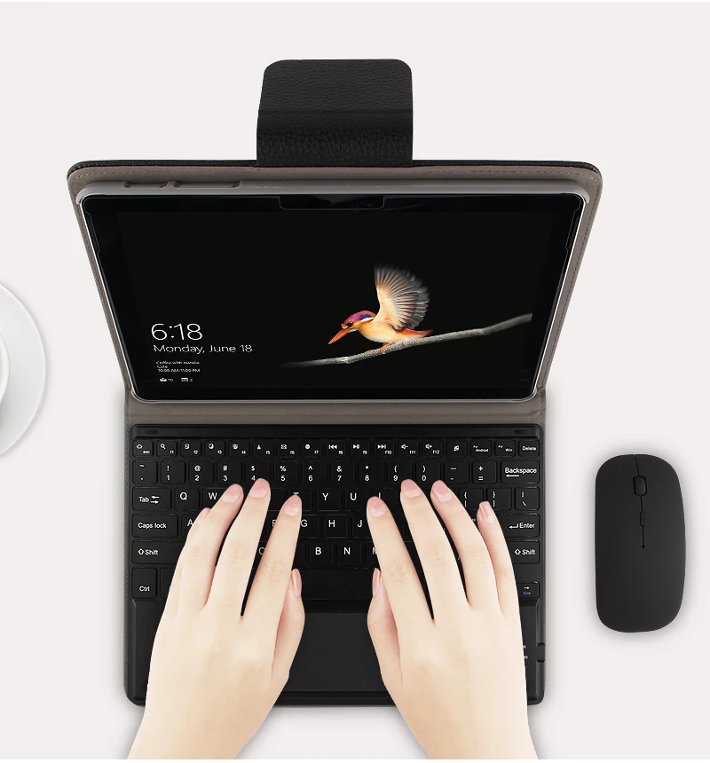 Чехол для microsoft Surface Go 1" дюймов, защитный чехол, защита клавиатуры Bluetooth из искусственной кожи для Surface go 10,1", чехол для планшета s