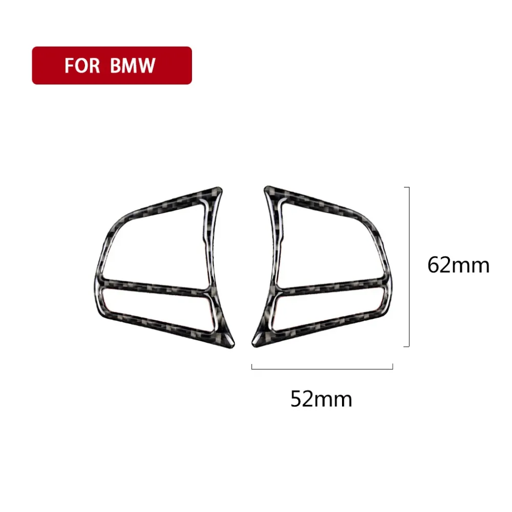 

2019 For BMW 1 serie 2 Series 3 Series 4 Series 3GT Interior de fibra de carbono botones del volante pegatinas estilo del coche