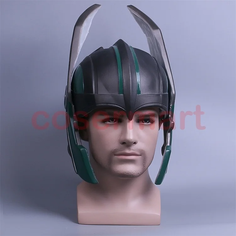 2017 Thor 3 Ragnarok Helmet Cosplay Thor Helmet PVC Mask Handmade Halloween Mask Caps New (1)