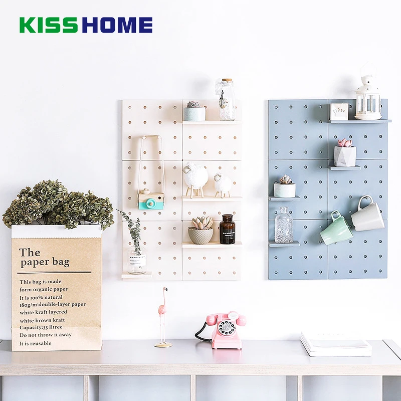 

Hole Board DIY Creative 3 Color Wall Multi-function Storage Rack for Bedroom Kitchen Bathroom Plastic Hanger Storage Hook