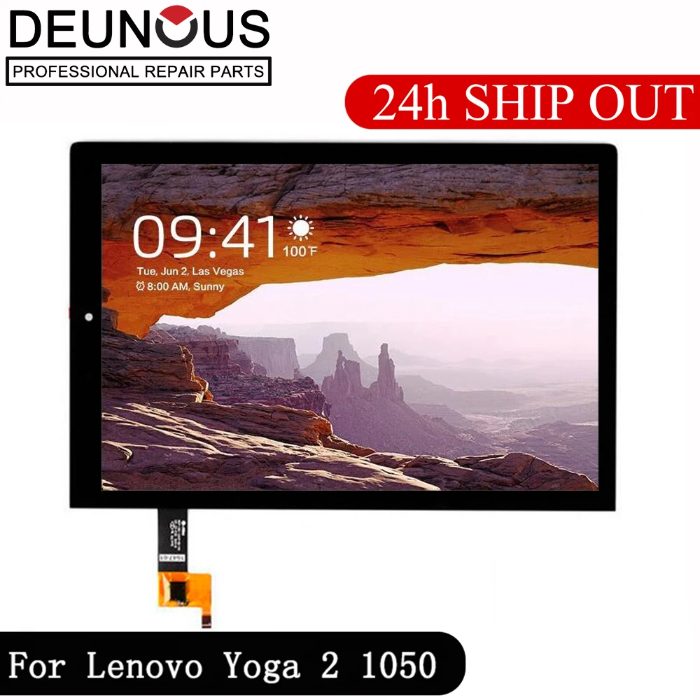 10,1 ''дюймовый для lenovo Yoga Tablet 2 1050 1050F 1050L ЖК-дисплей монитор+ дигитайзер Сенсорная панель экрана для замены рамки