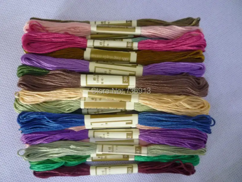 100 Long Staple Cotton Embroidery Floss Threadembroidery thread floss