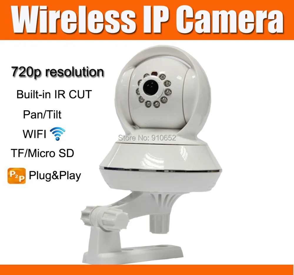 Беспроводная домашняя Wi Fi PTZ IP камера 1 0 МП HD Micro SD карта хранения макс. 32 Гб 720P