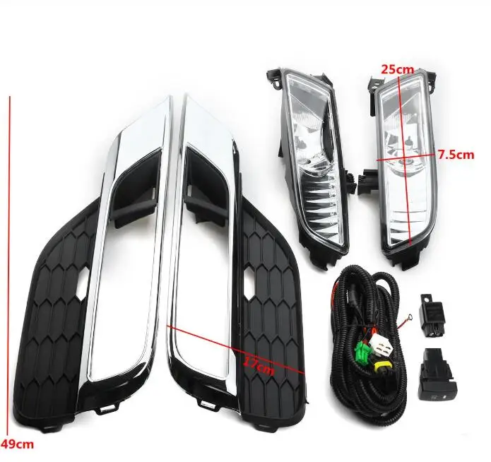 

2015 2016y car bumper headlight for Honda CRV CR-V fog light halogen bulb 4300K Wire of hanress Headlamp for CR-V CRV fog lamp