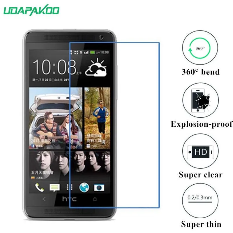 Udapakoo прозрачная закаленная (мягкое стекло) пленка для HTC Desire 601 6160 600c нано
