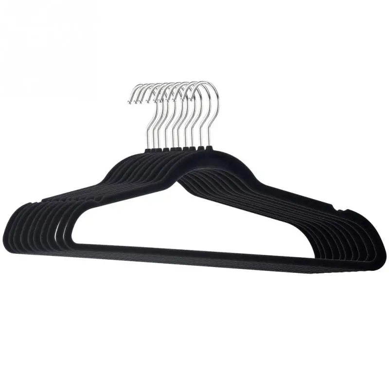 

10pcs Clothes Rack Home Arched Space Saving Non Slip Swivel Hook Hangers Anti Slip Durable Pile Coating Multifunction Fixation