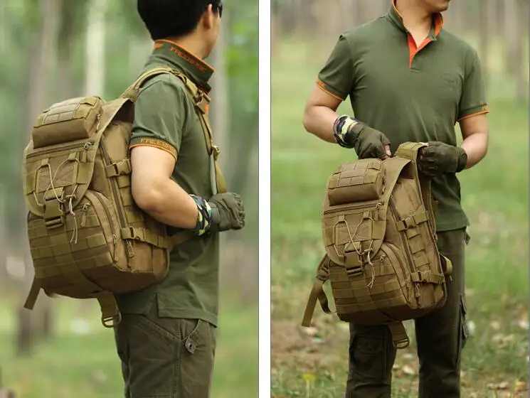 45L Large Capacity Man Army Tactical Backpacks Military Assault Bags Outdoor Molle Pack For Trekking Camping Hunting Bag