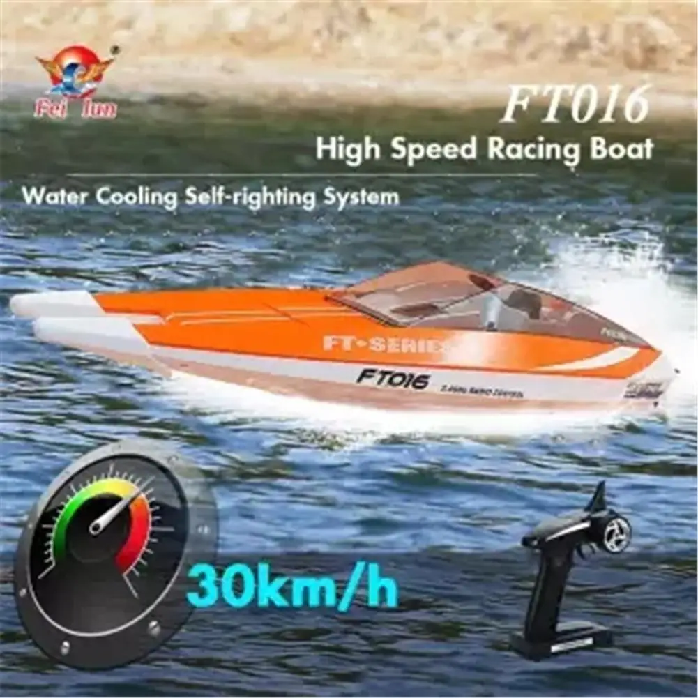 FT016 2,4 г 30 км/ч Беспроводная высокоскоростная RC гоночная лодка игрушка для детей и взрослых удаляет управление лодка штурм воды игрушечный гоночный катер