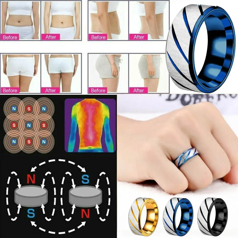 Slim Ring Men Women Health Care Jewelry Magnetic Medical Magnetic Weight Loss Ring Slimming Tools Fitness Reduce Weight Ring