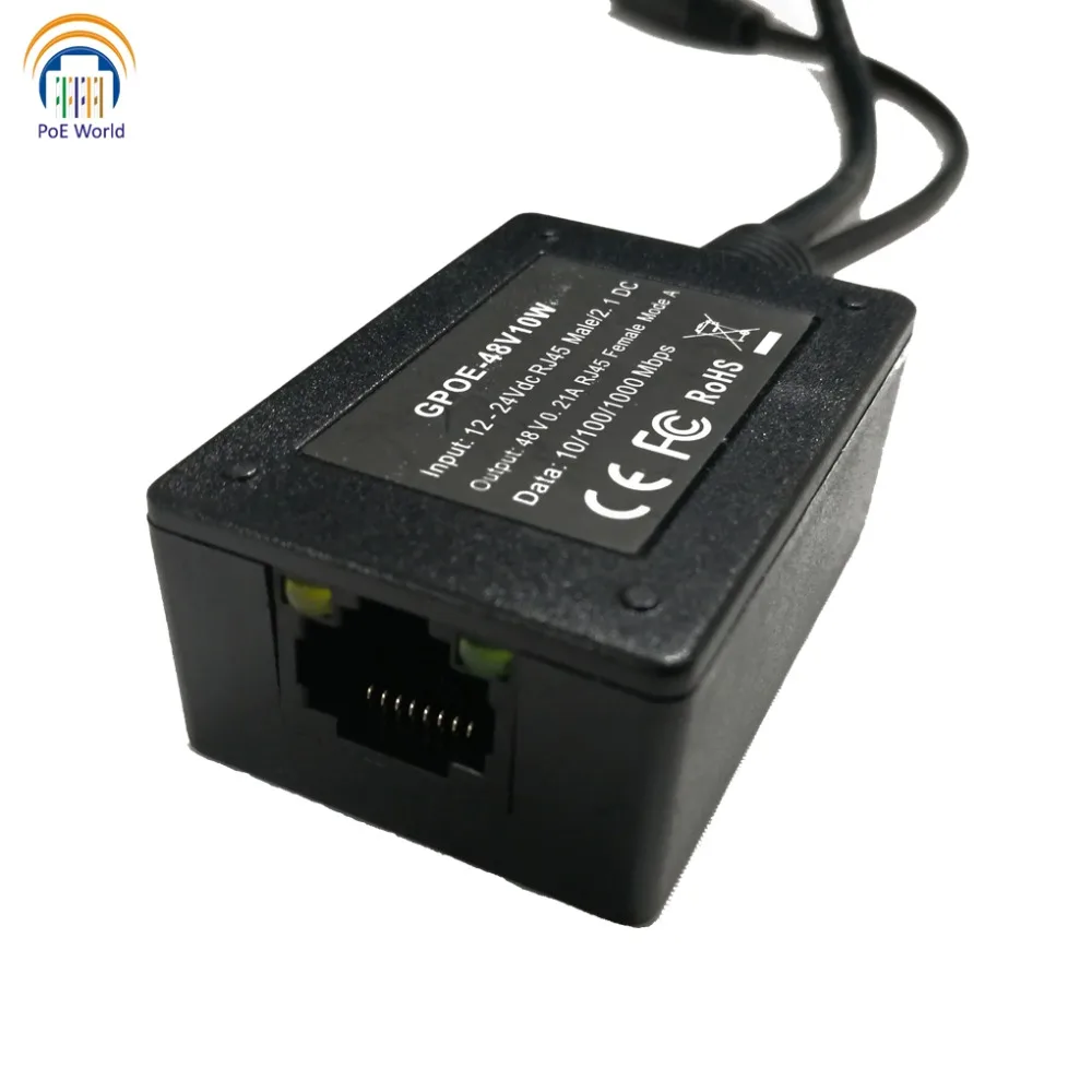10V 30VDC вход 48В выход POE конвертер гигабитная мощность по ethernet Инжектор PoE для