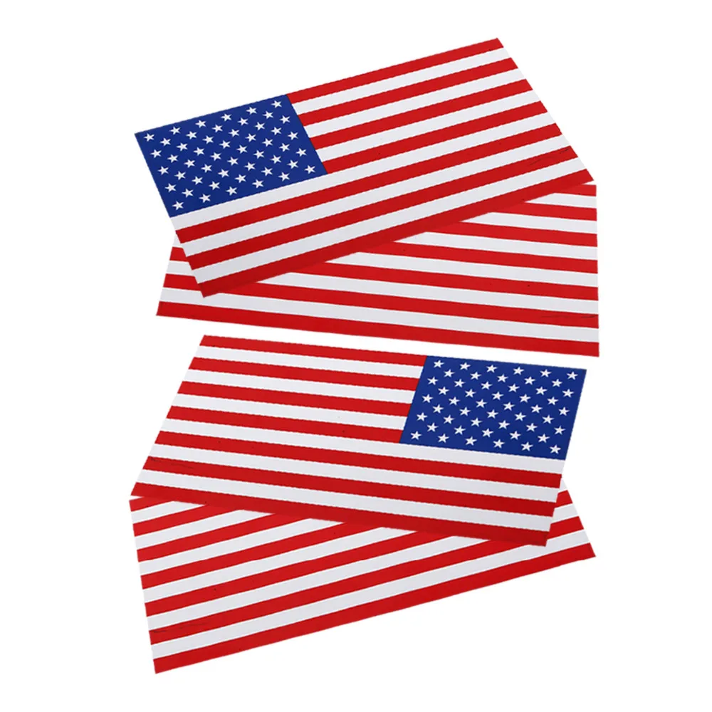 4 шт. съемный магнитный Флаг США наклейка американский флаг автомобильный бампер магнит знаки автомобильный стикер