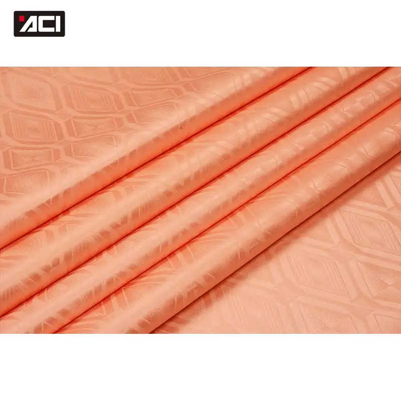 ACI однотонная окрашенная полиэстер парча ткань Нигерия качество дешевле и мягкие Базен Riche Getzner Африканский Дамаск