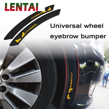 

LENTAI Car Tire Wheel Eyebrow Protecter Stickers For VW Golf 4 7 5 MK4 Mazda 6 cx-5 Peugeot 206 207 208 508 Touareg Tiguan 2017