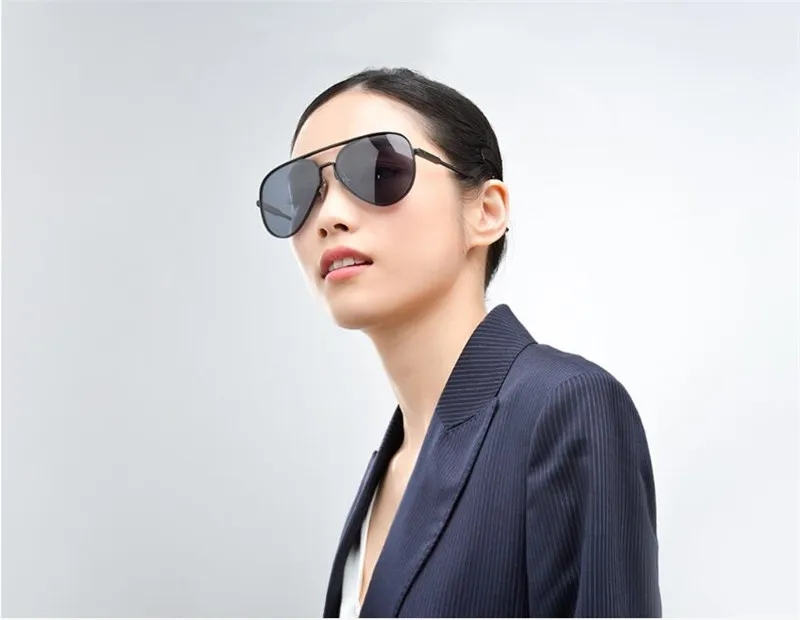 2021 Xiaomi Mijia Classic Square Sunglasses/Pilot Sunglass for Drive Outdoor Travel Man Woman Anti-UV Screwless Sun Glasses