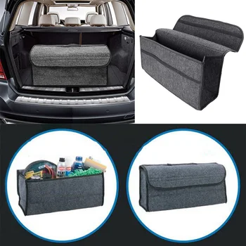 

Universal Foldable Car Boot Seat Back Rear Travel Storage Organizer Holder Interior Bag Automobile Part Accessories 49.5x14x16cm