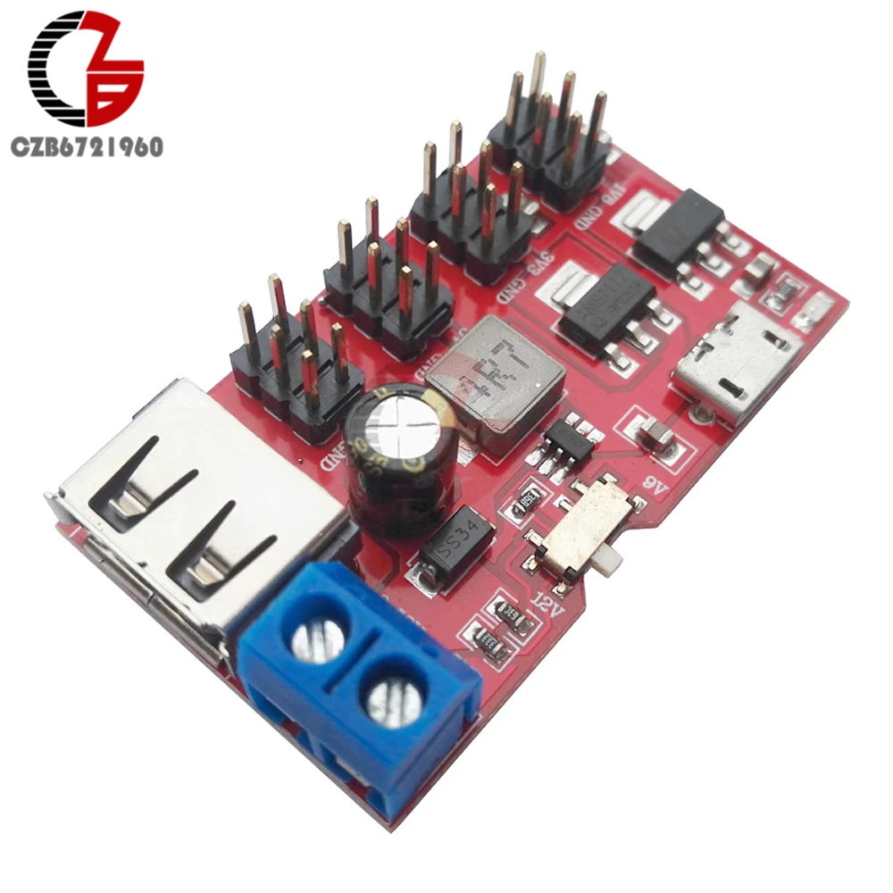 

DC-DC 5V to 1.8V-12V Step Up Boost Converter Power Transformer Supply Module