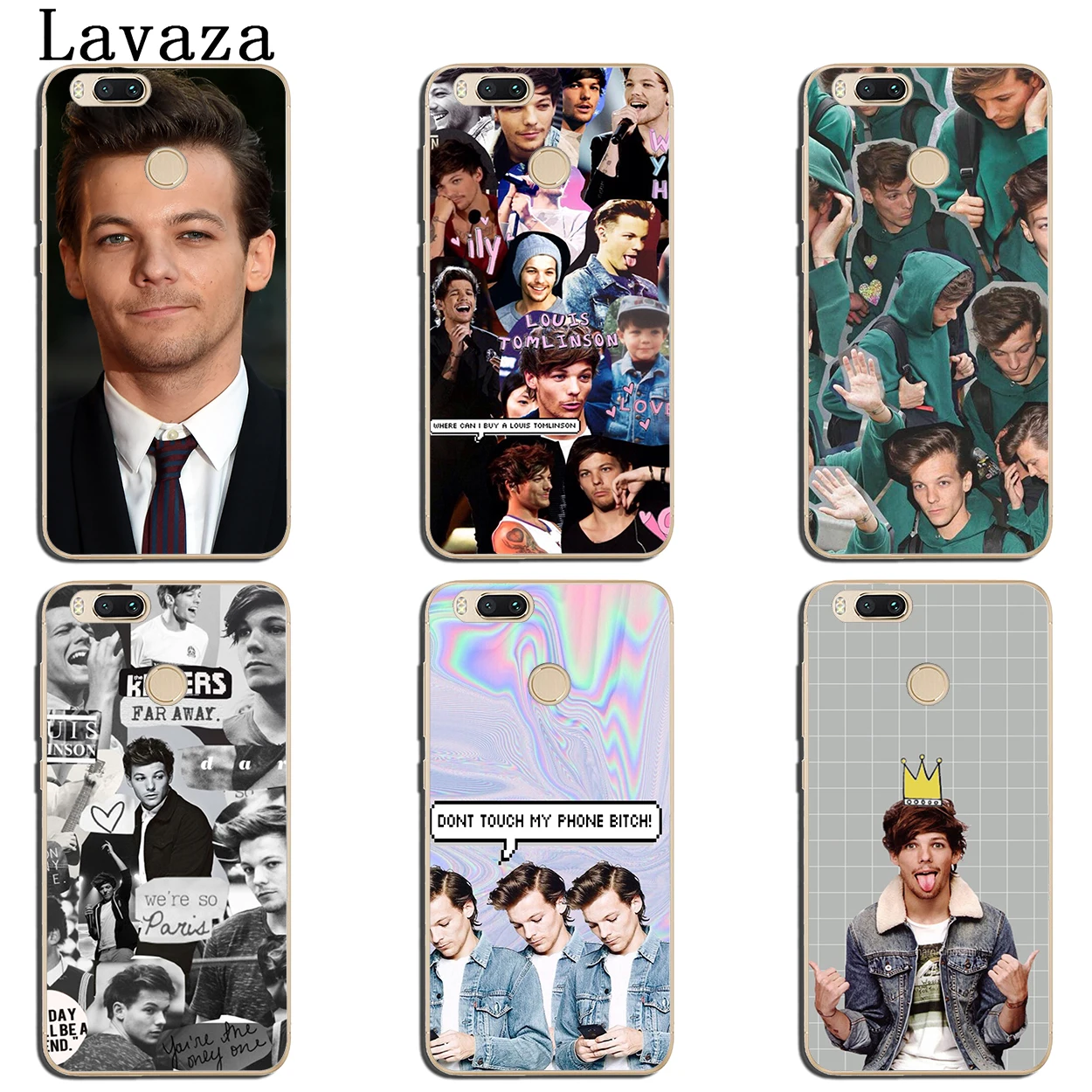 Lavaza One Direction 1d Louis Tomlinson Hard Phone Case for Xiaomi MI A2 A1 8 SE 6 6X 5 5X 5S Plus MIX 2S Mi8 MiA1 MiA2 Cover