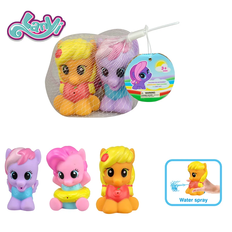 

My little horses 3 styles Magical water spray function Children's favorite bathing doll play water toys lovely ponies