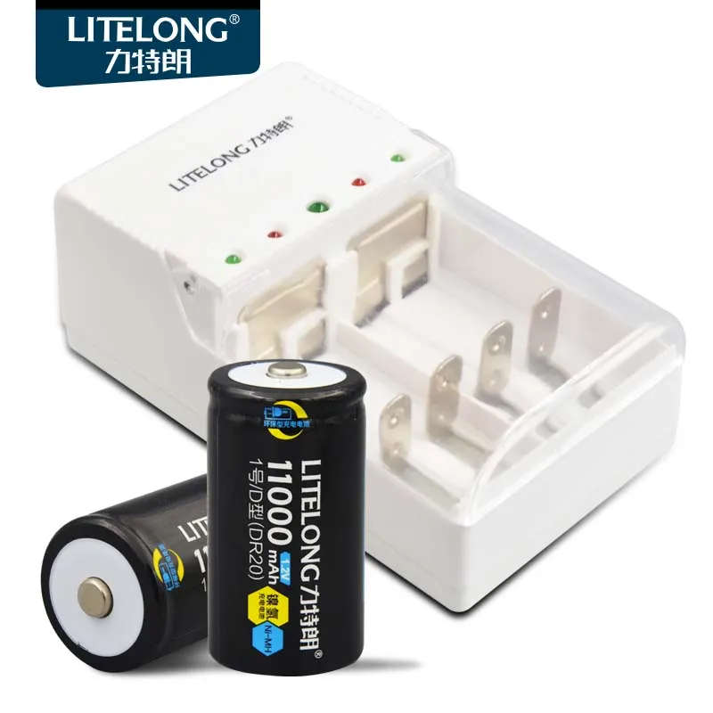 2pcs x High capacity Ni-MH 11000mAh D Rechargeable Battery+Universal Charger for 9v/AA/AAA C D Size Ni-MH Rechargeable Battery 2pcs x High capacity Ni-MH 11000mAh D Rechargeable Battery+Universal Charger for 9v/AA/AAA C D Size Ni-MH Rechargeable Battery