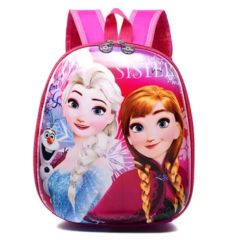 

2019 Cute Cartoon Elsa Primary Children School Bags For Girls 3D Printing Waterproof Hard Shell Kids Orthopedic Backpacks