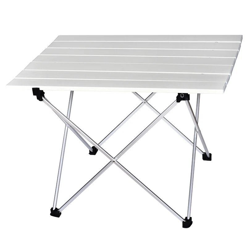 High Strength Aluminum Alloy Portable Ultralight Folding Camping Table Foldable Outdoor Dinner Desk For Family Party Picnic BBQ