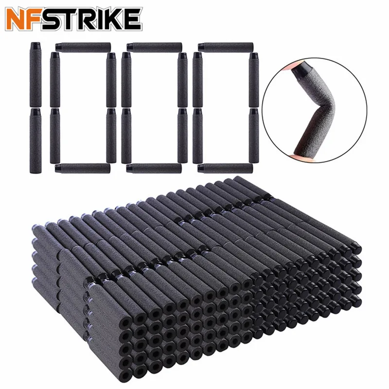 Пули мягкие NFSTRIKE 1000 шт. дротики для игрушечного пистолета Nerf пули бластер с полым
