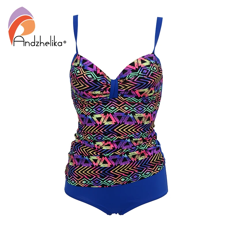 

Andzhelika Bikini Women Sexy two piece Swimwear Large Cup Brazilian Bikinis Swimsuit Summer Beach Geometric Beach Bathing Suit
