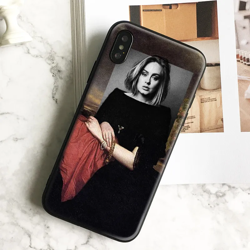 

Adele Funny Art Collage Coque Soft Silicone Phone Case Cover Shell For Apple iPhone 5 5s Se 6 6s 7 8 Plus X XR XS MAX